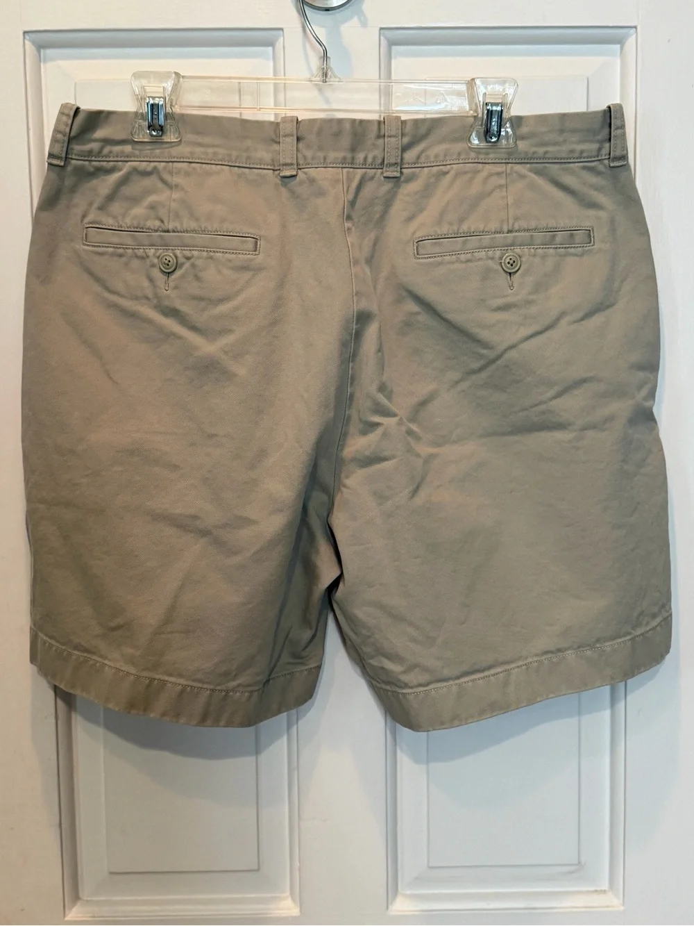 NWT J Crew Chino Shorts Mens 36 Gray/Tan 7” Inseam Flat Front Cotton Preppy